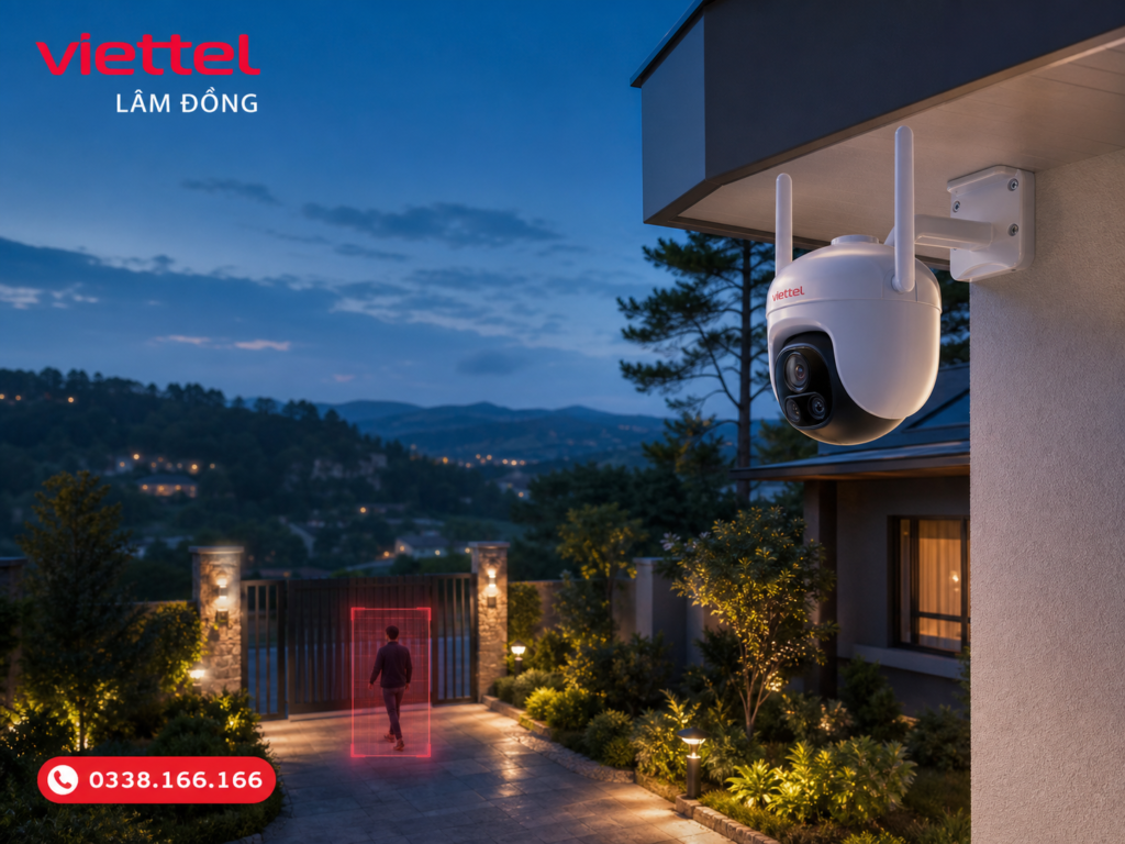 Camera ngoài trời HC34 Viettel Lâm Đồng.