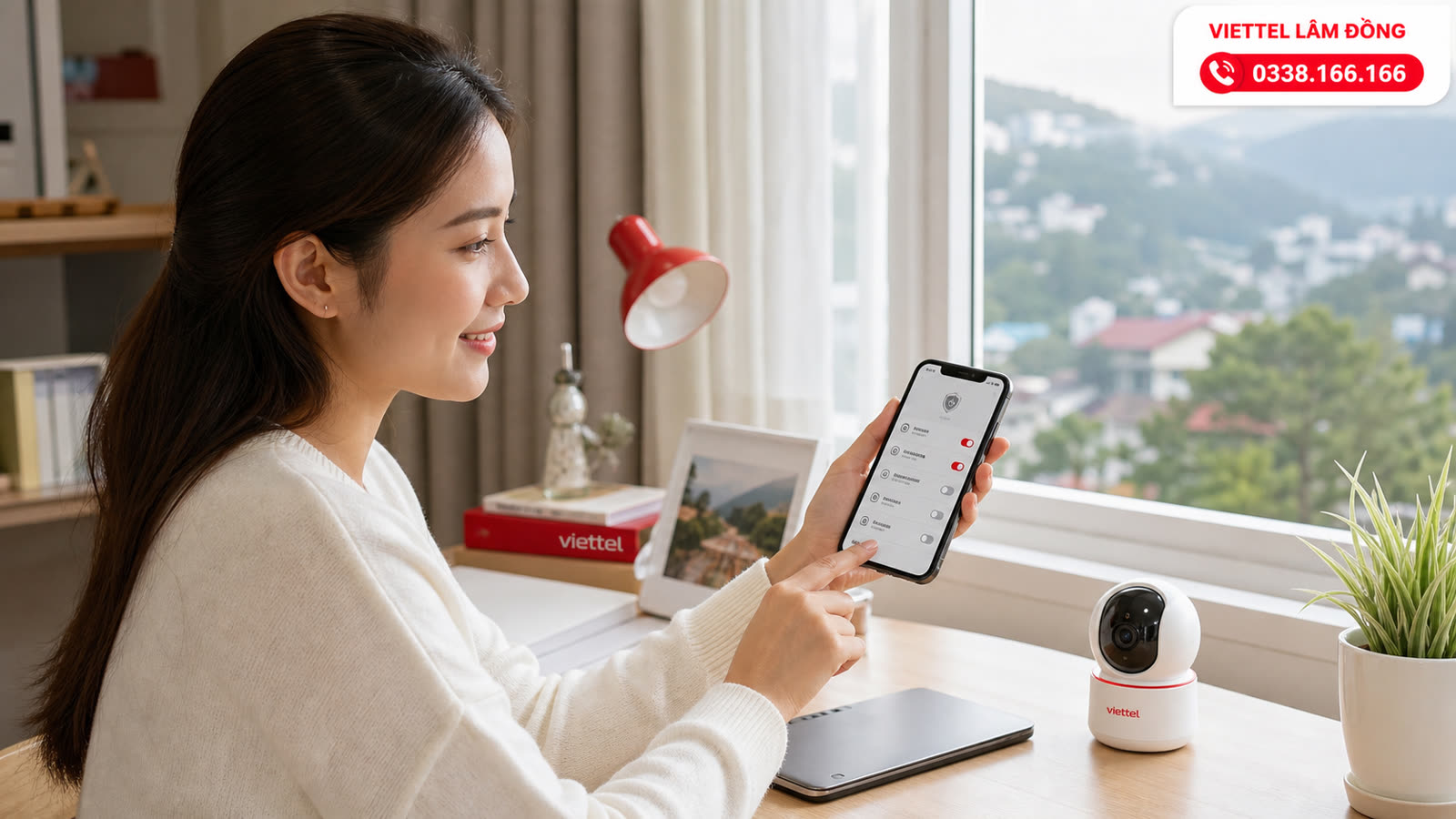 Người dùng quản lý quyền riêng tư và thông báo camera HC25 trên điện thoại