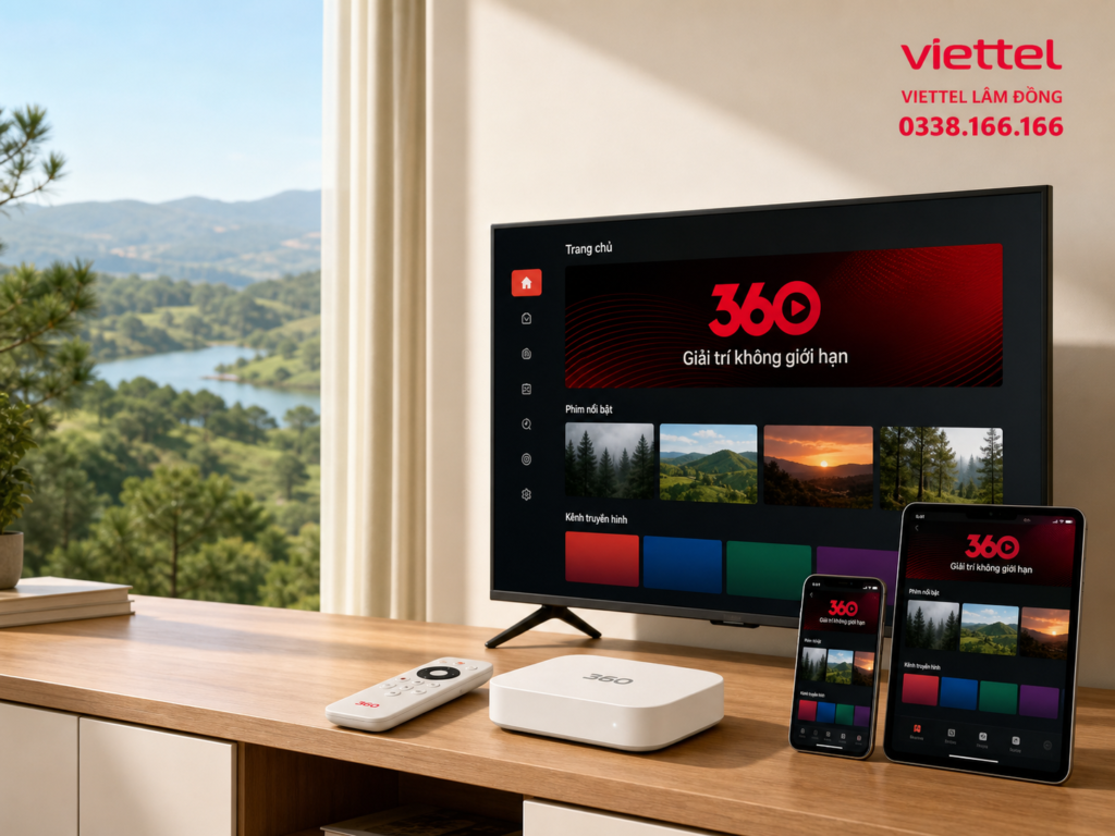 TV360 trên Smart TV, điện thoại, tablet và box tại Lâm Đồng